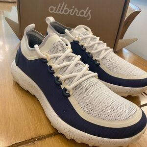 Allbirds Men's Trail Runner Navy White Sneakers NEW 11 hiking walking & trail